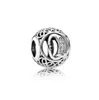 925 prata esterlina perla o encanto Letras com diamante para fazer jóias de 26 Inglês Letters Fit Europeu charme da moda jóias para Pulseiras
