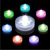 Luzes impermeáveis ​​do chá branco impermeável do diodo emissor de luz Luzes da decoração do diodo emissor de luz da decoração da vela da vela de alta qualidade da vela de alta qualidade para o tanque de peixes, lago 12pcs / set