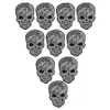 10 PCS Punk Skull Patches Craches Para Roupas Ferro Bordado Patch Applique Ferro em Patches Costura Acessórios para Roupas DIY DZ-354