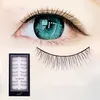 Wholesale-60 Pairs Of New Women Lady Lot Black Cross False Eyelashes Soft Long Makeup Eye Lashes Extension Tools