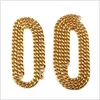 Män hiphop smycken mode trendig guldkedja för män smycken 18k real guld pläterad halsband ormkedja