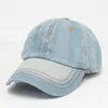 Wholesale- 2016 Retro Jeans Baseball Cap Men Women Snapback Hat olf Hat Adjustable Visor Bone Denim Blank Gorras Casquette Plain Hat