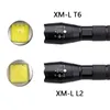 Litwod Cree XM-L T6 LED Tactical ficklampa 5000lm Zoomable LED-ficklampa för att jaga lätt batteri fjärromkopplare G249Y