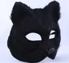 Maschere maschili animali animali uomini e donne puntelli mezzo viso giocattoli maschera di volpe di Halloween G807
