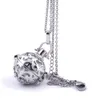 Partihandel-316L Stainless Stee Chain Cage Angel Ball Necklace 7 Färger Ball Metall Graviditet Boll i Pendants Baby Chime Necklace