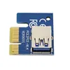 Freeshipping 10 adet 1 M PCIe Yükseltici Kart PCI-E 1x için 16x Genişletici + USB 3.0 Veri Kablosu / SATA için 4 Pin Molex Güç Tel Bitcoin LTC Miner için