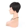 Pixie Cut Краткое человеческое кружевное кружевное парик