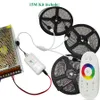 DC12V SMD 5050 RGB Led Strip 60led/m Led Light Flexible Tape 5M 10M 15M 20M+RF Touch Remote Controller+Power Adapter Supply