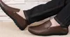 2017 Mode sommar män designer skor läder andningsbar handgjorda sofe slip-on mens loafers gratis frakt