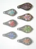 10 stuks lot veelkleurige murano lampwork glas hangers voor diy ambachtelijke mode-sieraden cadeau mix kleuren PG9222p