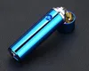 Cylinder Electric Pulse unik form Dubbelbåge cigarettändare USB -laddning Cigrette Plasma SHEAM LIGHTER 8 Färger Rökningstillbehör Försäljning