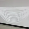 Простой белый ледяной шелковый Swag для обручального фона украшения украшения стола 6 м Длина бесплатная доставка