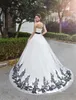 Abiti da sposa gothic in bianco e nero abiti da sposa uno dovrebbe essere la principessa vintage colroful abiti da sposa degli anni '50 Robe de mariee su misura 252