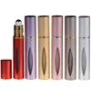 10ml Mini Roll On Aluminum Bottle Essential Oil Steel Metal Roller ball fragrance Perfume