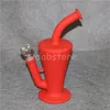 Portable Hookah Silicone Water Pipes for Smoking Dry Herb Unbreakable Water Percolator Bong Smoking Oil Beaker Water Pipe Silibongs