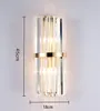 K9 Crystal Wall Sconce Slaapkamer Wandlamp met Schakelaar Woonkamer Dining Slaapkamer LED Wall Light Conference Hall Hotel Gold Crystal Lampen LLFA