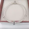 Andy Jewel autentico argento sterling 925 perline cuore aperto distanziatore adatto per bracciali gioielli stile europeo Pandora collana 790454