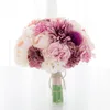 Buquês nupcial impressionantes Nova chegada Deslumbrante Flores de casamento Acessórios Rosa Nova Chegada Buquês Frete Grátis 20 * 25cm