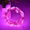 10M 100LED 3AA Batterij Powered Outdoor LED Silver Wire Copper Wire Fairy String Lights Christmas Wedding Party Decorations Garland Lighting