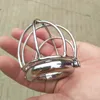 4 Sizes Scrotum Pendant Stainless Steel Cockrings Cock Cage Metal Locking Devices Male Bondage Device BDSM Sex Toys BB-1005200462