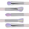 Brôles de maquillage de sirène colorée 3D Rainbow Hair Diamant Cosmetic Makeup Brushes Set Ombre à paupières Blusher Powder Fish Making