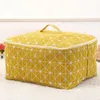 larger capacity quilt storage bag cotton linen quilt bags clothes sorting bags soft storage box blanket and duvet storage bag