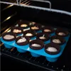 Siliconenmuffin pannen niet -stickbakware voor muffins cupcakes 12 kopjes mold67412886733962