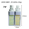 SMD 5050 Horizontal Plug lights E27 G24 G23 led corn bulb 180 degeree AC85-265V 5W 7W 9W 11W 13W led lighting Indoor lamp