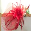 Chic Celebrity Bridal Feather Hair Pałąk Faszynator Hollywood Star Style OEM Handmade 30 sztuk / partia # 4043