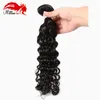 7A Hannah Products Virgin Hair Deep Wave Пучки человеческих волос, 100 г / шт., необработанные глубокие вьющиеся волосы, наращивание