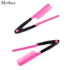 Popular Small Size Portable Travel Hair Comb 2 Colors Foldable Straightening Hair Comb DIY Styling Barber Hairdressing Comb