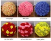 15 ~ 30cm nouveau cryptage artificiel Rose fleur de soie embrasser boules boule suspendue ornements de noël décorations de fête de mariage