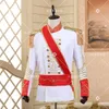 Men's Suits & Blazers Wholesale- Style Men Tuxedos Classic Groomsmen Wedding Suitguard Actual Pictures European Stage Costume Guard Of Honor