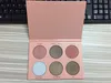 6 Färg Glöd och Highlight Kit Nicole Guerriero / Dream Highlighter Kosmetisk palett Pressad kontur och Bronzer Face Powder Makeup Palettes