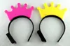 LED Crystal Crown Headbands Light Up Party Rave Fancy Dress Costume Light Up Brithday Hen Party 깜박이는 헤드 밴드 크리스마스 휴가 호의
