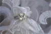 Yhamni Original Mode Smycken 925 Sterling Silver Bröllop Ringar för Kvinnor Med 8mm CZ Diamond Engagement Ring Partihandel J29HG