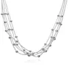 S063 Top quality 925 sterling silver five-wire Beads Necklace & Bracelet Fashion Jewelry Sets for women party gift Free shipping