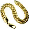 Cooles Herrenarmband aus 18 Karat 18 Karat Gold gefüllt mit GF, 10 mm Breite, B119