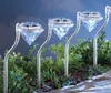 LED Solar Lawn Light Diamonds kształt światła ogrodowe białe/ ciepłe białe/ rgb ścieżka trawnika ścieżka palika Lamsterki Lampy zewnętrzne