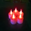 led tealight 차 촛불 빛 다채로운 깜박임 깜박임 불꽃이없는 배터리 결혼 생일 파티 크리스마스 크리스마스