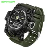 2017 New Fashion Sanda Marka Dual Time Digital Sport Watch Wodoodporne S-Shock Męska Luksus LED Digital Chrono Relogio Masculino