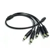 مراقبة DC إمدادات الطاقة 12V Pigtail 2.1 * 5.5mm 1 أنثى إلى 5 الذكور الفاصل المكونات كابل ل cctv كاميرا