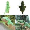 Animal Crocodile Hand Puppet Baby Early Educational Cartoon Crocodile Pattern Dolls Kids Bedtime Stories Soft Plush Toys