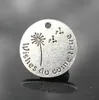 Toptan-20MM Dilekler gerçek Dandelion Alaşım Charms gel