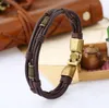 Brand new Alloy weaving on the deduction of ancient leather bracelet bracelet FB448 mix order 20 pieces a lot Slap & Snap Bracelets