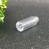 0.8 ML Mini Boş Temizle Dudak Parlatıcısı Tüp 50x13mm Siyah Gümüş Altın Kap Plastik Dudak Balsamı şişe Ruj Örnek Hediye Konteyner