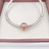 Rose Gold Plated Dazzling Daisy Clip Authentic 925 Sterling Silver Beadsfits European Pandora Style smycken armband halsband Andy Jewel 781493cz