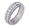 Victoria Wieck Femmes Bijoux De Mode Sterling Sier Plein Blanc Saphir Simulé Diamant Pierres Précieuses Femmes Bague Ronde Cadeau Taille 5-11