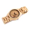 Bobo Bird Classic Bamboo Wooden Watch 엘크 사슴 헤드 캐주얼 손목 시계 대나무 밴드 쿼츠 남성용 여성 251k