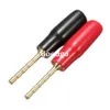 40pcs \ lote Freeshipping cobre adaptador Speaker Cable Pin Conectores Banana plug